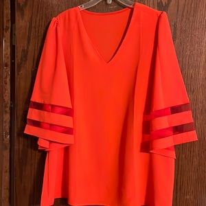 Beautiful coral summer shirt.  Size XL.